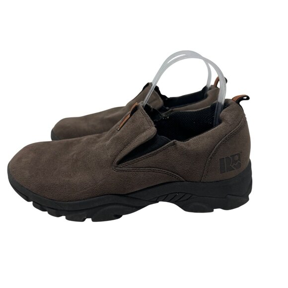 Rugged Outback Brown Slip-On With Elastic Gussets Suede Shoes Size 7 - Picture 4 of 12